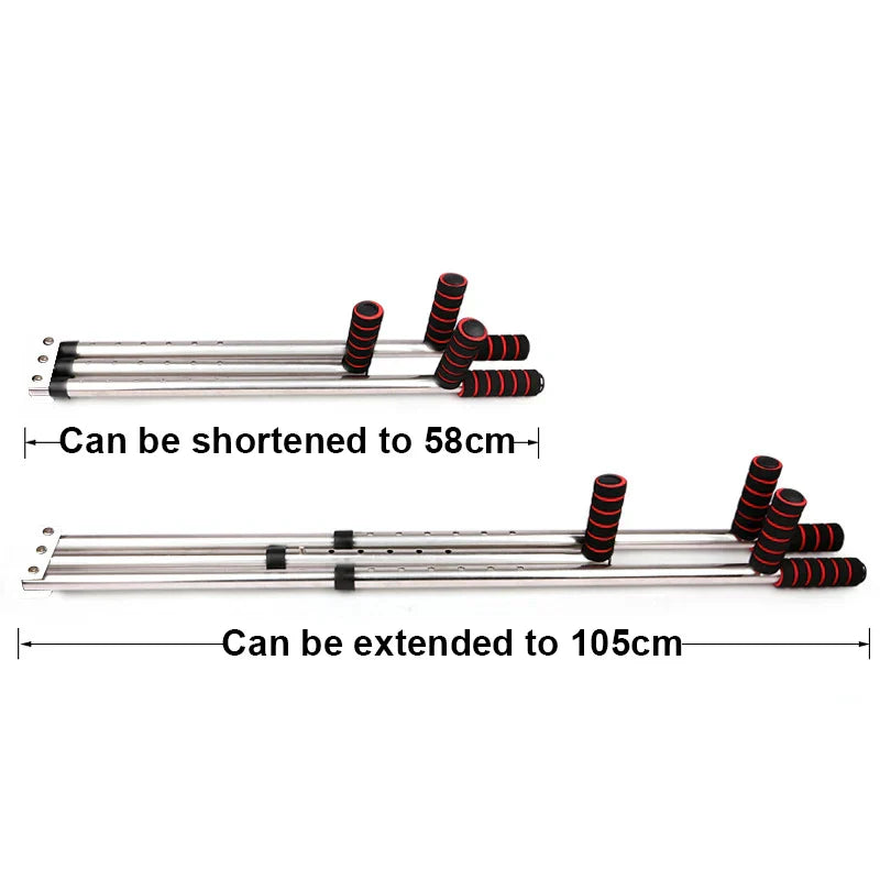 3-Bar Leg Stretcher 6-Hole Adjustment Red-4